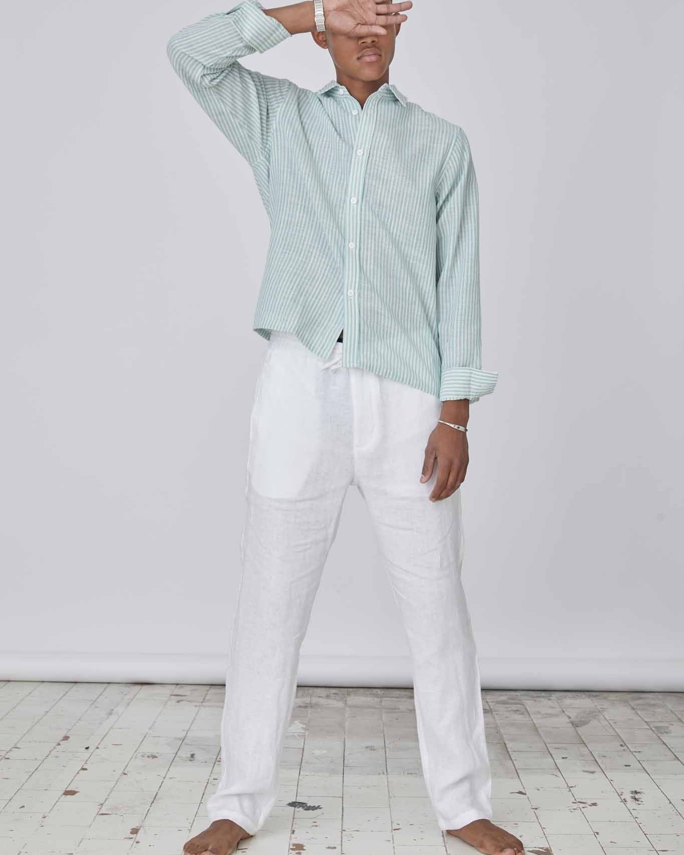 100% Hørbukser Hvid | Skagen - clothing.dk